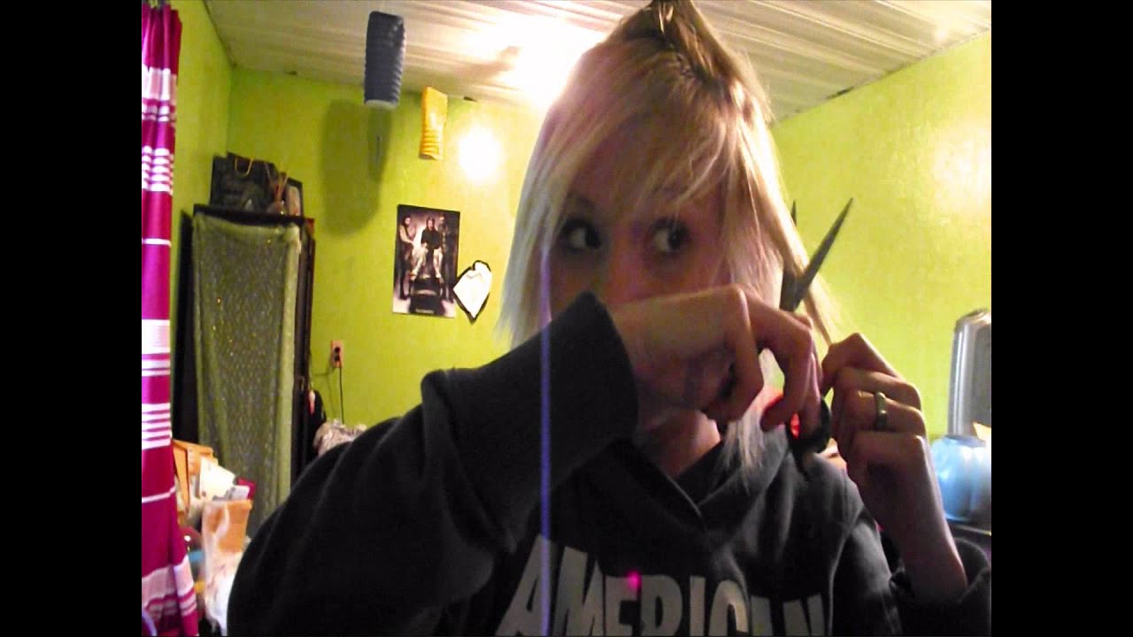 How I Cut My "HighFashion Mullet" Bangs D YouTube
