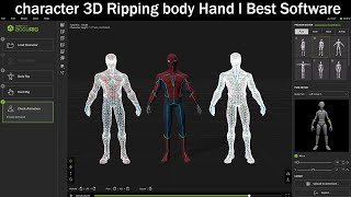 : Character 3D Ripping Body Hand l Best Software