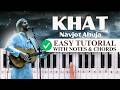 Khat - Navjot Ahuja - Easy Piano Tutorial with Notes &amp; Chords - PIX Series - Hindi