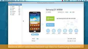 One Click to Backup/Restore Samsung GALAXY content on Mac