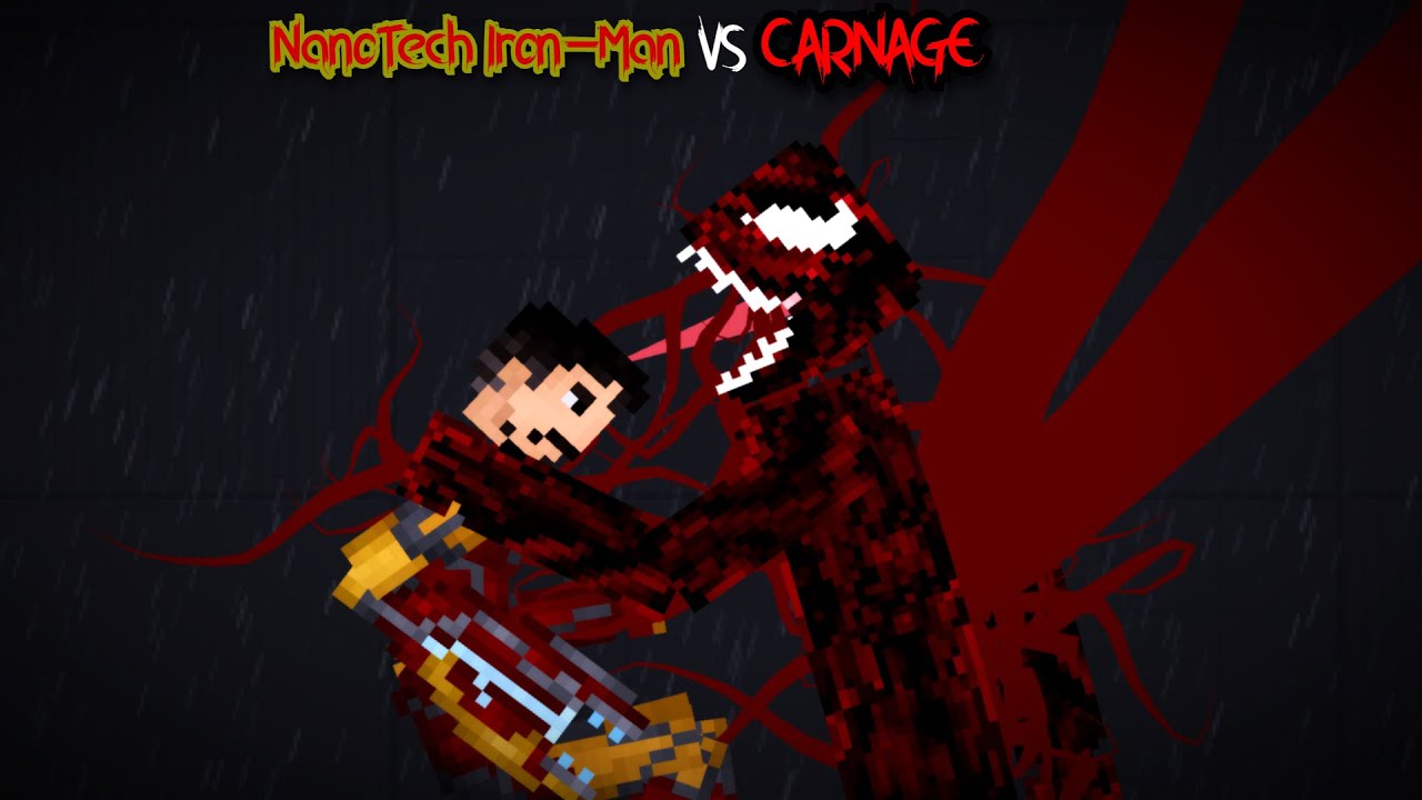 Nanotech Iron-Man VS Carnage in People Playground