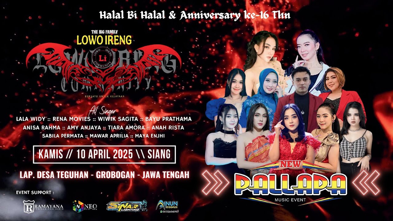 📡LIVE STREAMING // NEW PALLAPA - HALAL BI HALAL & ANNIVERSARY KE 16  