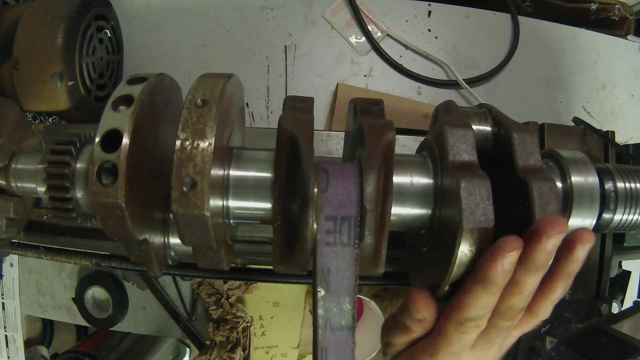 Crank Shaft Cleanup Mitsubishi Diesel YouTube