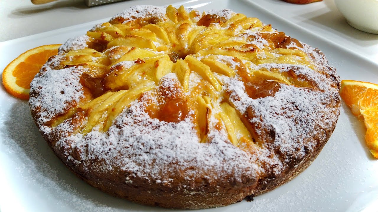 Torta Di Mele E Arancia Leggera E Soffice Ricetta Facile E Veloce Apple And Orange Cake Youtube