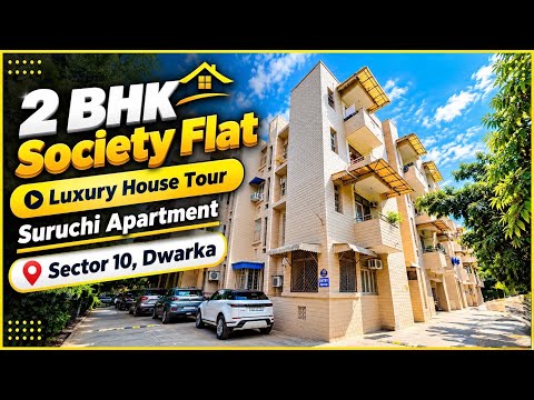 2 BHK Flat For Sale ✅ Suruchi Apartment ~ Sector 10, Dwarka Society Flats ~ Inside Walk-through