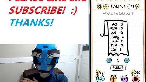 BRAIN TEST LEVEL 107 WALKTHROUGH WITH ANSWERS