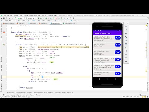 Development of Android App to Read Media Files from SD Card into ListView, CardView and Play Music hqdefault