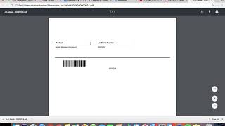 MRP   Print Serial Number