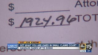 Get what you're owed in small claims court