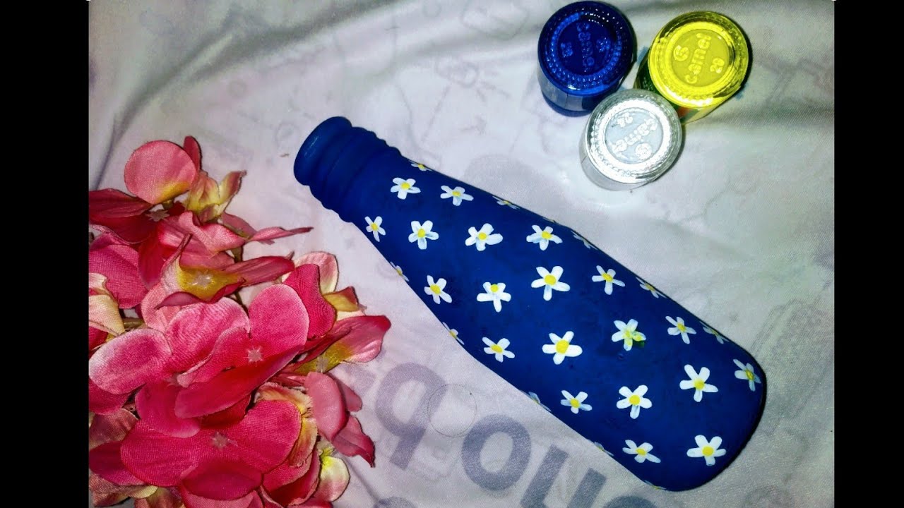 Easy bottle painting Ideas small bottle painting DIY bottle