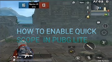 HOW TO ENABLE QUICK SCOPE IN PUBG LITE USING CONFIG FILE IN TAMIL