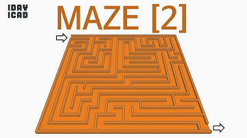 [1DAY_1CAD] MAZE [2] (Tinkercad : know-how / style / education) [STL data download]