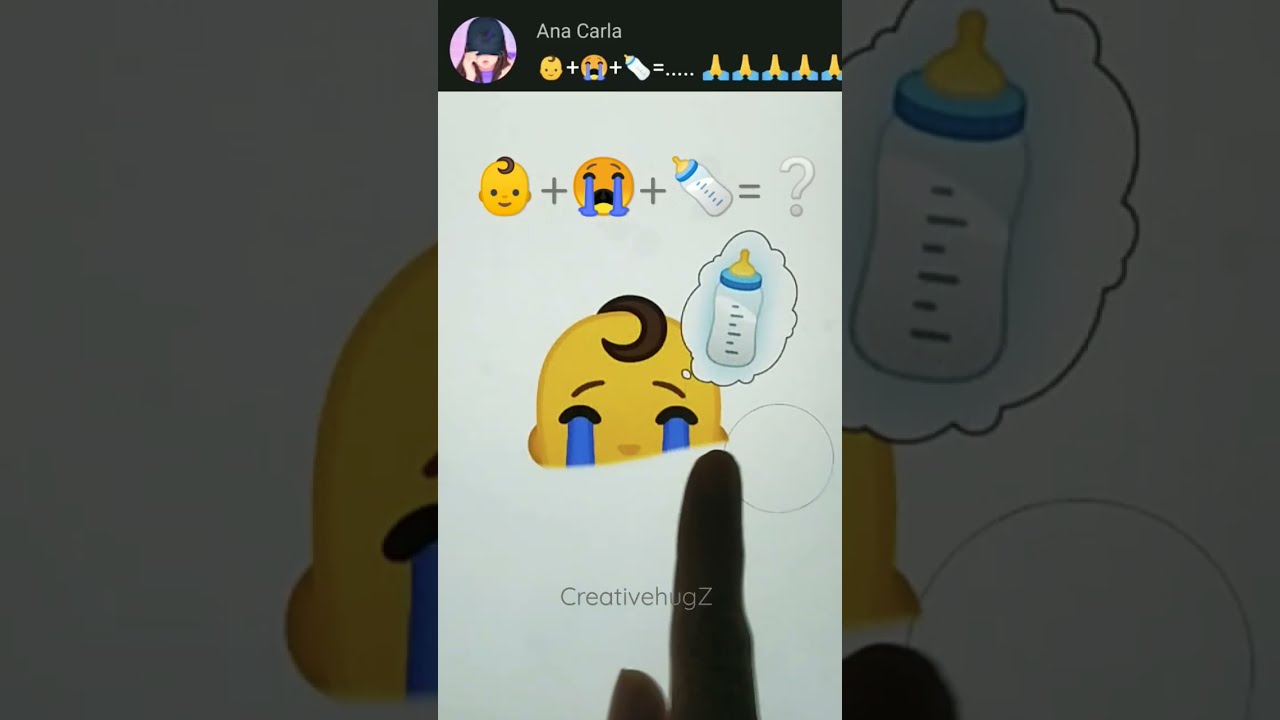 Emoji Mix Baby Crying For Milk Drawing Viral Trending Shorts Creativehugz