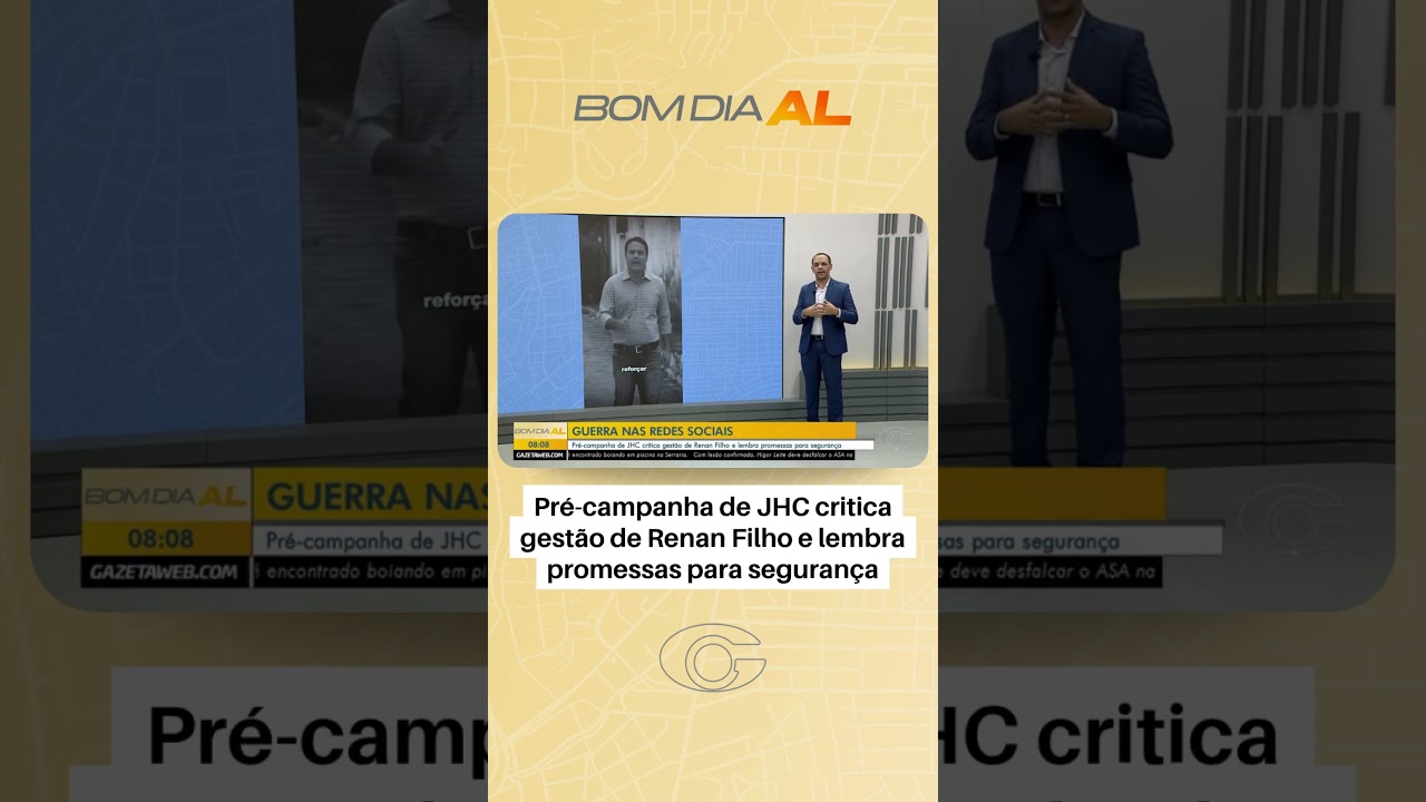 Pré-campanha de JHC critica gestão de Renan Filho e lembra promessas para segurança