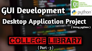 [part-3] Build a GUI Python project desktop App complete tutorial | python gui projects |AviUpadhyay