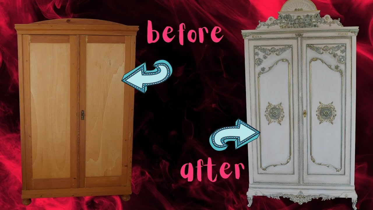 DIY Upcycling project redesigning an old closet turning it into a