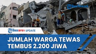 Update Korban Perang Israel-Hamas: Lebih dari 2.200 Nyawa Melayang, 7.000 Orang Terluka