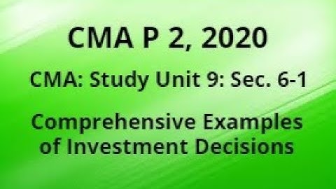 2020 P 2 CMA Unit 9 Sec. 6-1