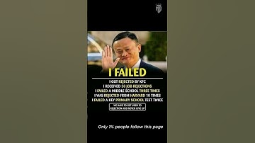 Jack Ma Failed 30 Times Before Becoming a Billionaire 💔💰 #motivation #successmindset