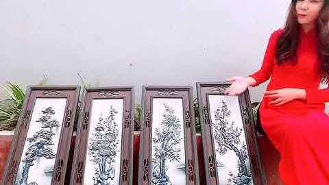 BỘ TRANH TỨ QUÝ TÙNG CÚC TRÚC MAI THỦ CÔNG - THẢO DƯỢC BẢO KHÁNH