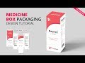 Medicine Box Packaging Illustrator Tutorial | How to Make Packaging Dieline/ Layout/ Die Cut #MH