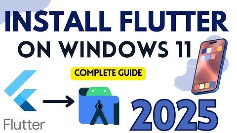 Install Flutter on Windows 11 [2025] | Flutter Setup Tutorial | Flutter in Android Studio