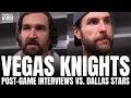 Mark stone  alex pietrangelo react to vegas golden knights series loss vs dallas great hockey