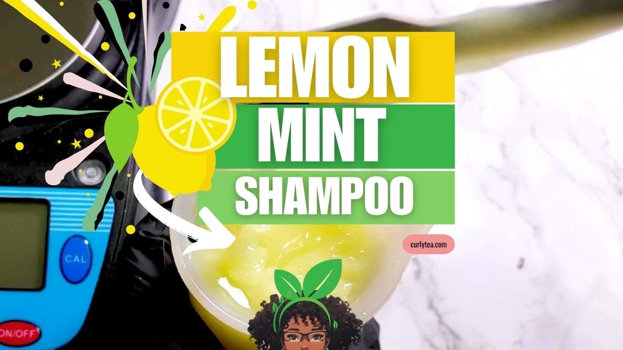 Lemon Mint Shampoo with Lemongrass and Peppermint | #DIY hair cleanser