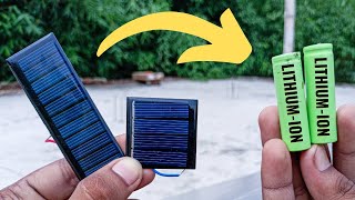 How to Charge a Lithium-Ion Battery Using a Mini Solar Panel ⚡Solar से लिथियम बैट्री कैसे चार्ज करें