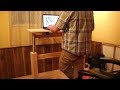 DIY Wooden Sit and Stand Desk/Workbench