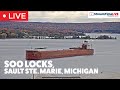 Soo Locks, Sault Ste Marie, Michigan USA | Streamtime LIVE