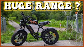 Engwe M20 Huge Range Upgrade Battery Test and more Mods DNM DV22AR 200mm   Rear Shock Fitted