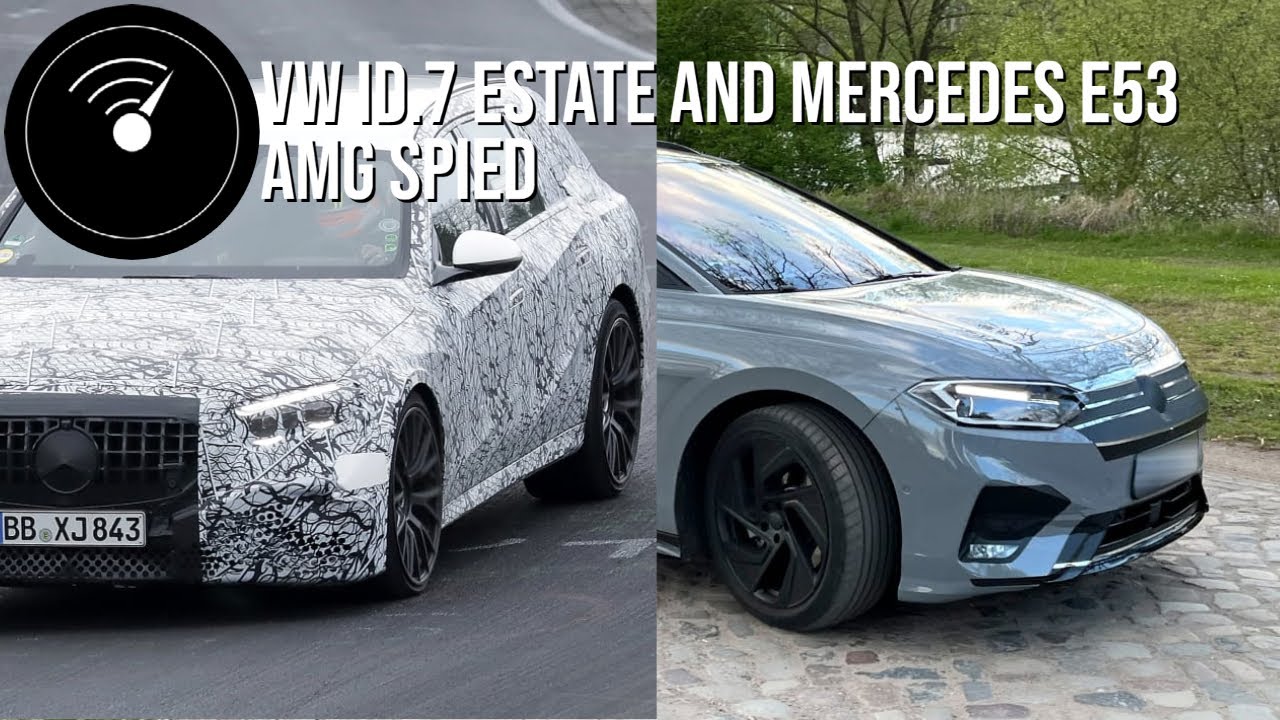 2024 Volkswagen ID7 Estate and 2023 Mercedes E53 AMG Estate Spied
