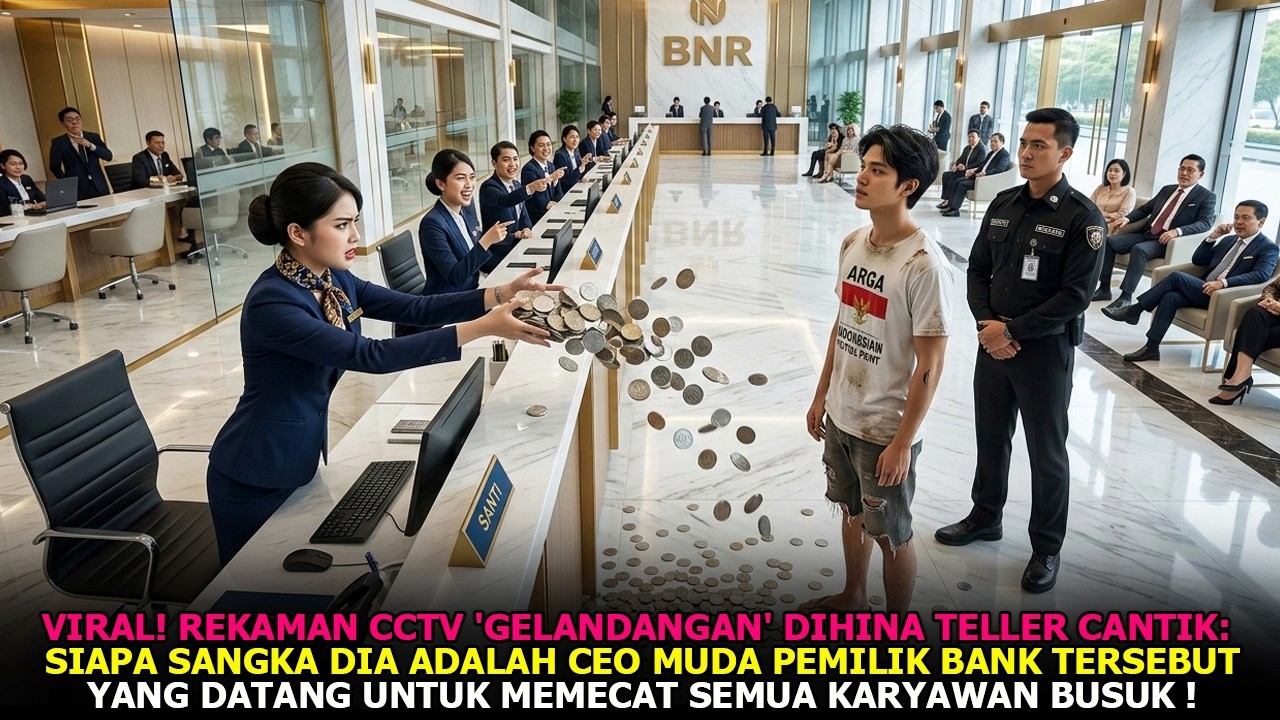 VIRAL❗Gelandangan Dihina Teller Cantik: Siapa Sangka Dia Adalah CEO Muda yang Datang untuk ...