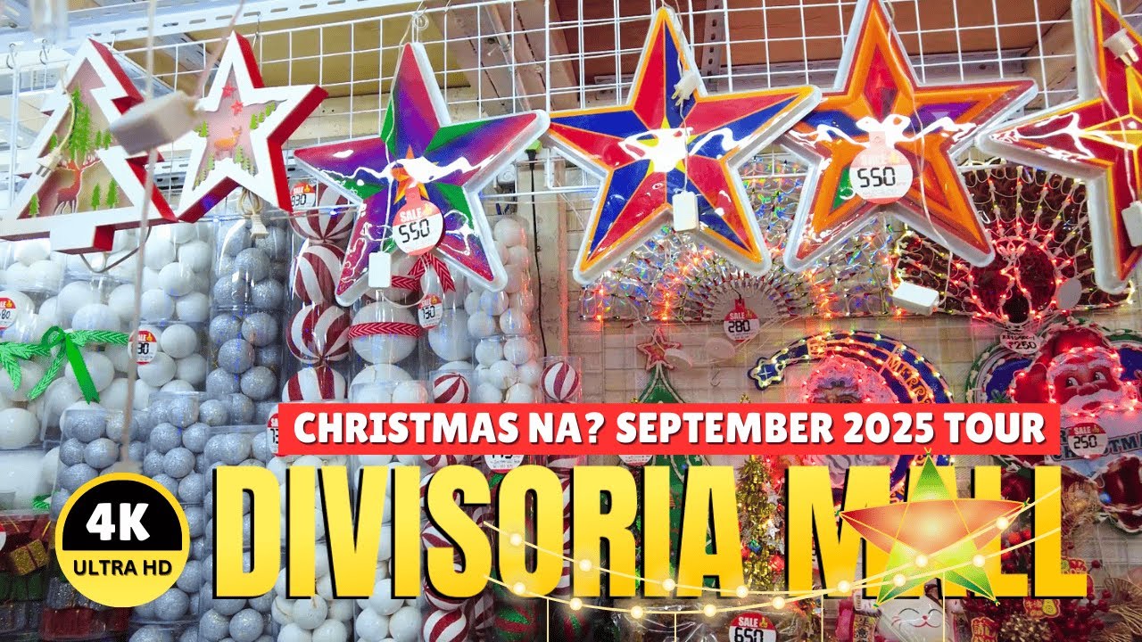 [4K] DIVISORIA MALL 2025 – Ber Month Christmas Rush! Trees & Decor sa Presyong Pang-Masa