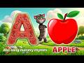 A for apple | अ से अनार | abcd | Phonics sound of alphabets song