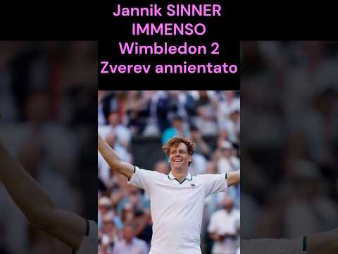 Video Jannik SINNER IMMENSO annienta Zverev e rivince Wimbledon