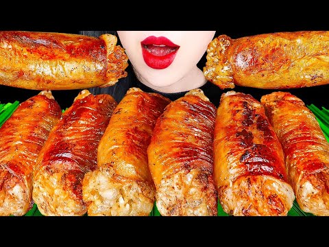 ASMR DEACHANG MUKBANG 통대창 먹방 GRILLED BEEF LARGE INTESTINES, SPICY FIRE SAUCE COOKING&EATING KOREAN