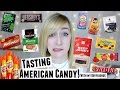 🇬🇧 BRITISH / SCOTTISH GIRL TASTING AMERICAN SWEETS / CANDY 🇺🇸 | Spangley Nails
