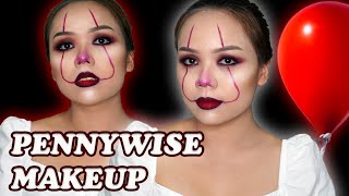 IT PENNYWISE HALLOWEEN MAKEUP | PANOFFEE screenshot 4