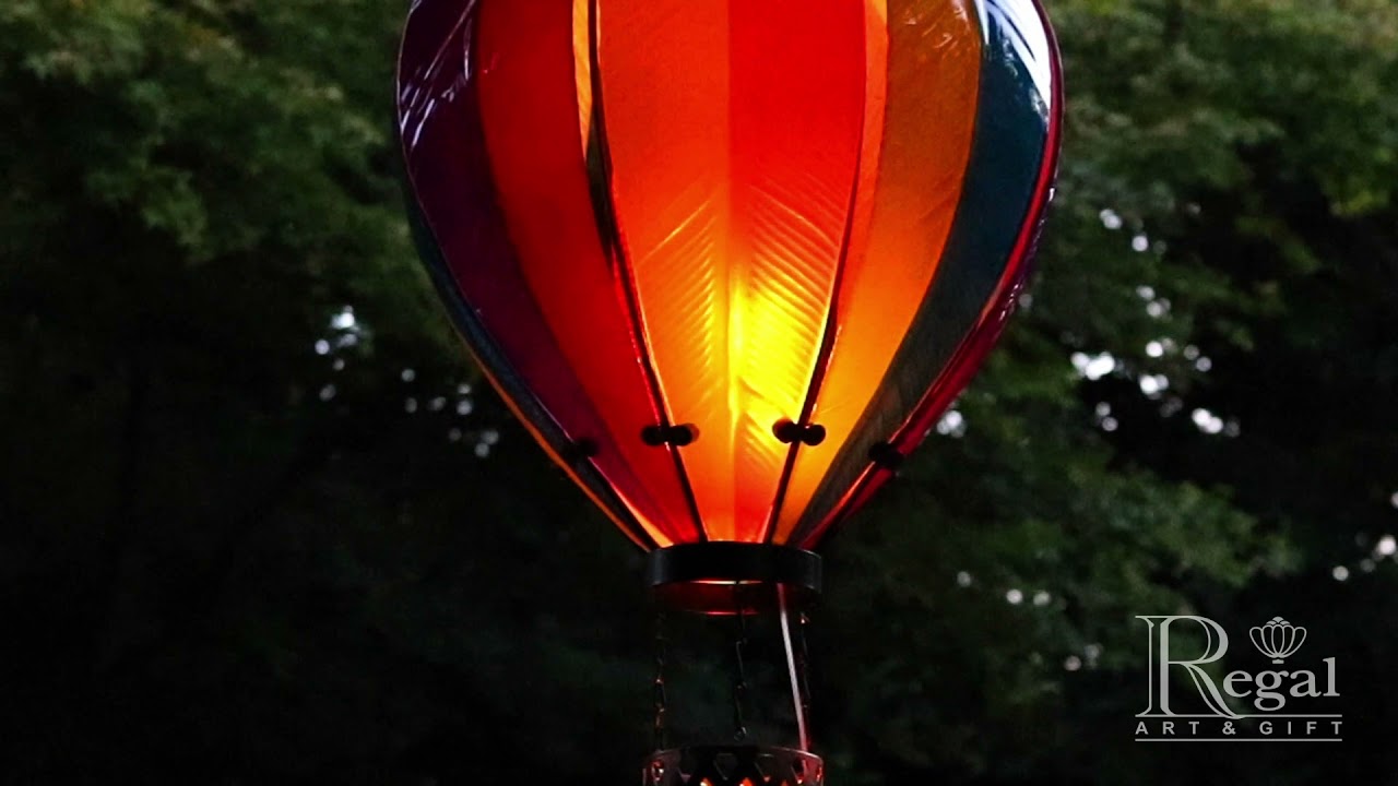 Regal Art & Gift Hot Air Balloon Solar Lantern