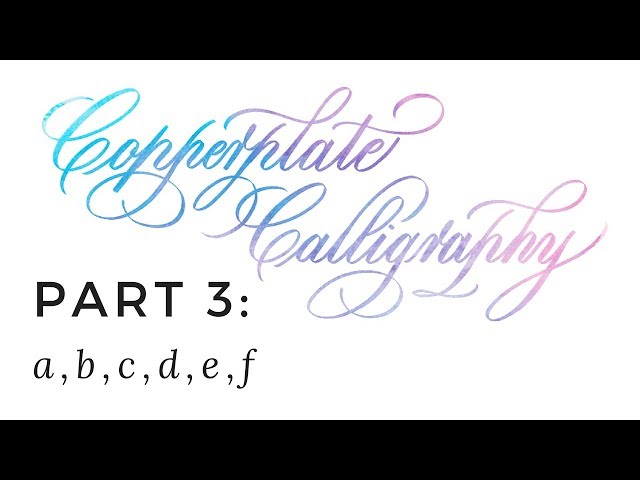 Copperplate Alphabet Letter By Letter [+ Free Worksheet] — Loveleigh Loops