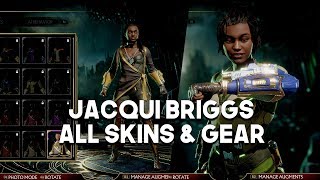 Mortal Kombat 11: Jacqui Briggs All Skins And Gear So Far