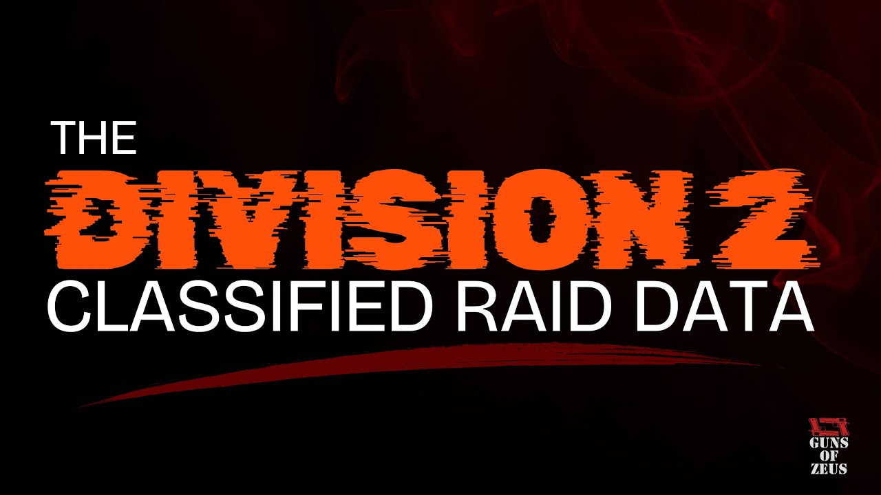 Tom Clancy's The Division 2 | CLASSIFIED RAID DATA | MAJOR WILLIAMS COGS MOVEMENT