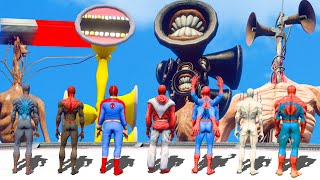 Mutant Spider Verse | Spider Man Team VS Angry Siren Head Army - Epic Battle