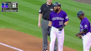 TEX@COL: Blackmon plates Adames with an RBI single