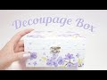 Napkin Decoupage Box | Easy Craft Idea