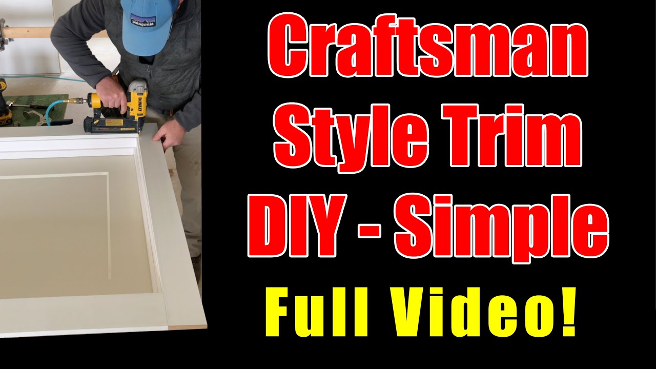 Craftsman Style Door Trim - DYI - Easy!