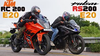 RS200 BS7 VS KTM RC200 E20 Drag Race