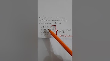 La suma de dos múltiplos consecutivos cualqesquiera de 6